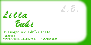 lilla buki business card